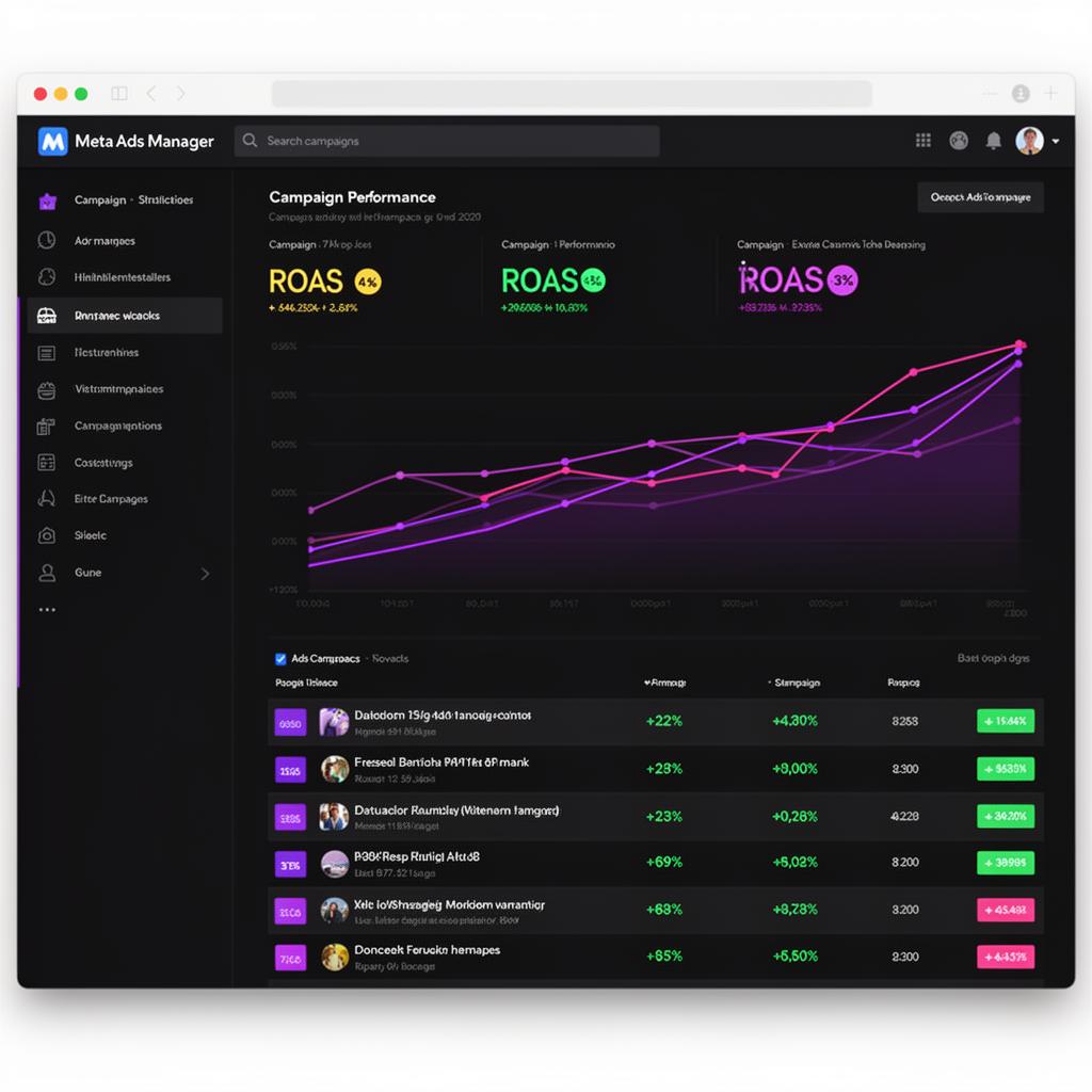 Meta Ads dashboard